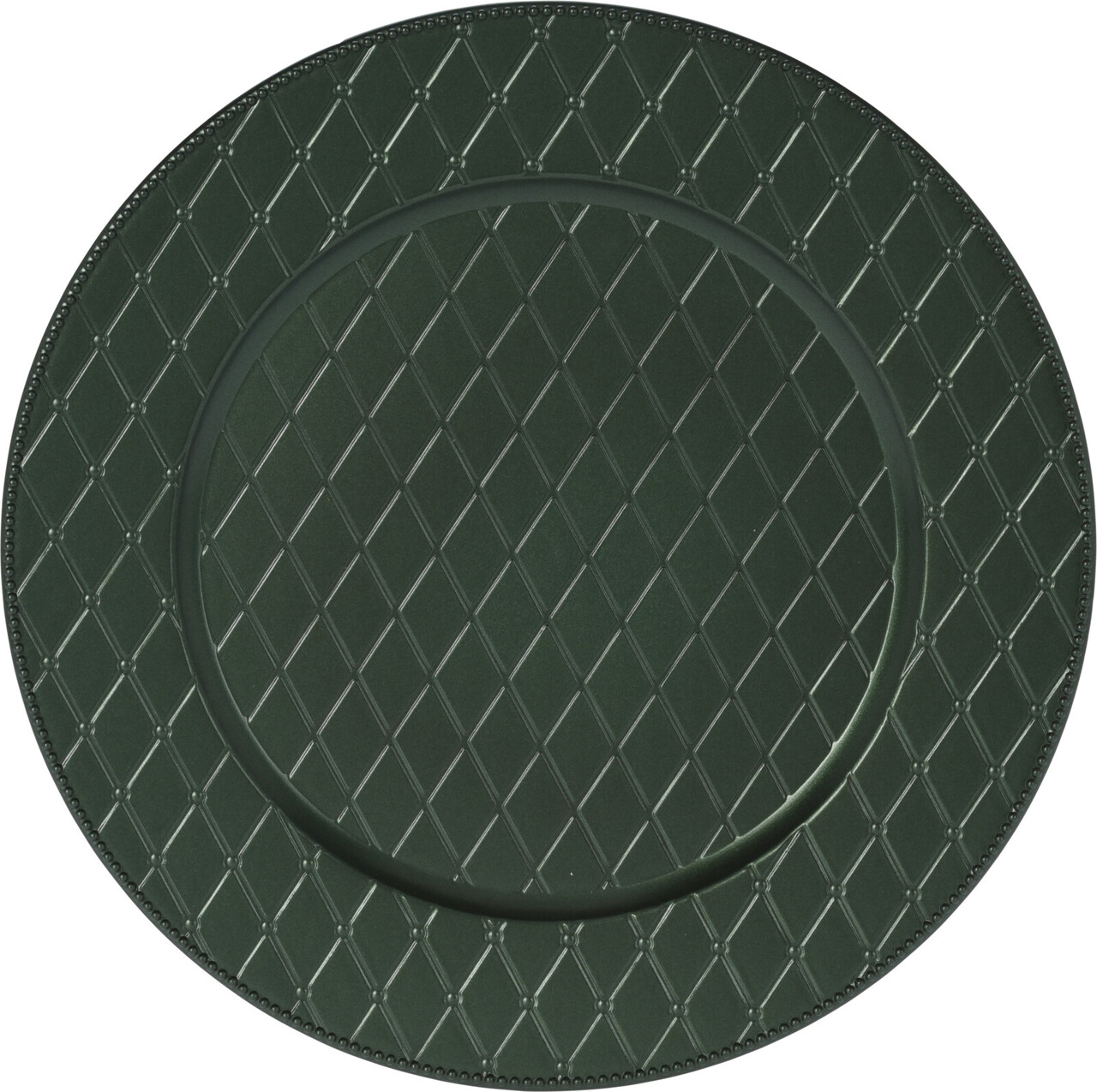 Suport farfurie Rombs Pattern v2, Excellent Houseware, 33 cm, polipropilena, verde - imagine 3